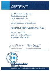 DEHOGA Zertifikat 2023