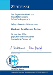DEHOGA Zertifikat 2024